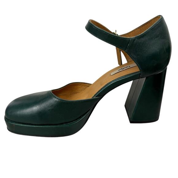 Zilian Shoes Womens EU 40 US 9-9.5 GReen Heeled Mary Jane Academia Preppy - Picture 9 of 13